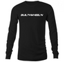 Black Long Sleeve Text Logos