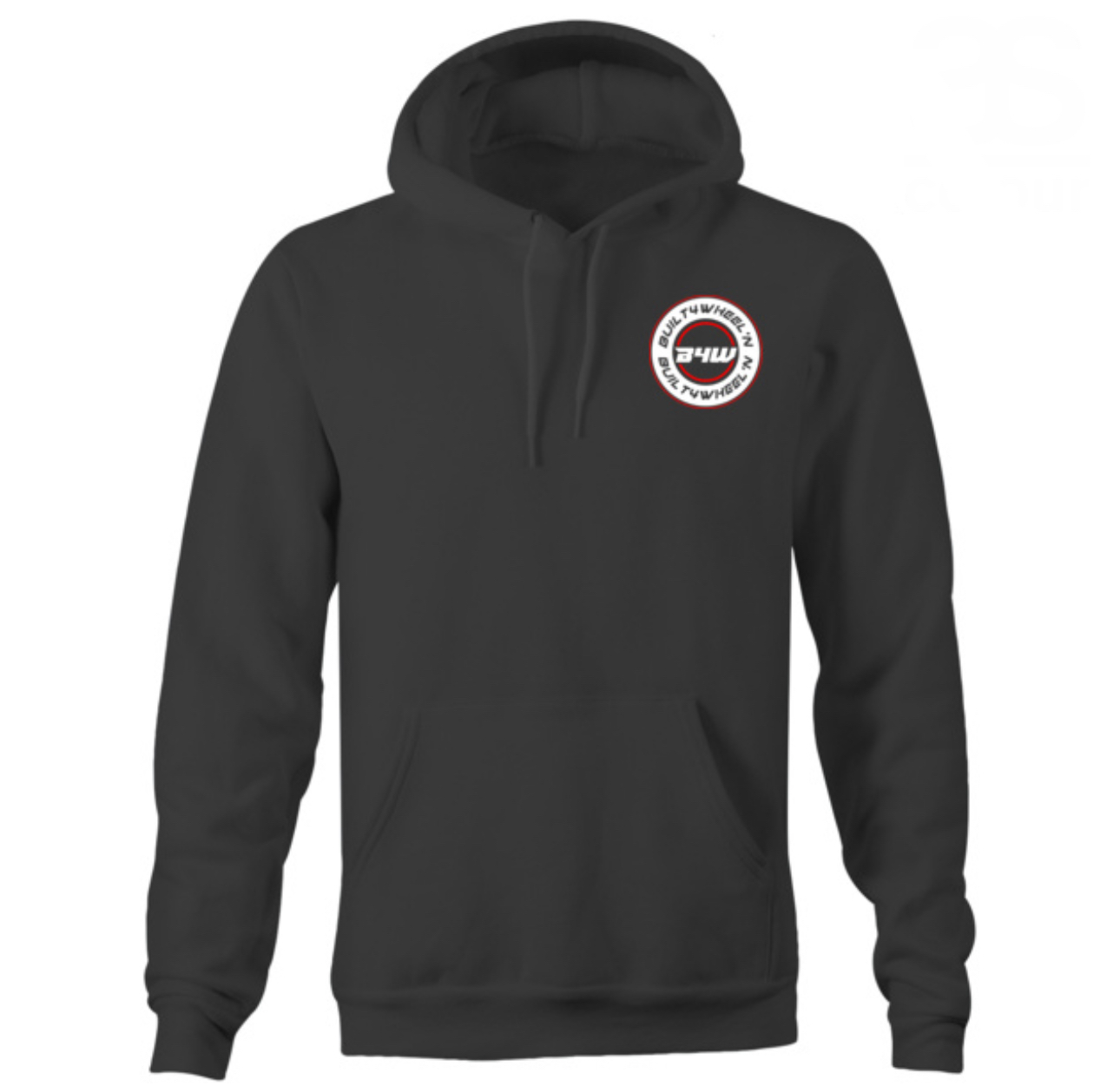 Black Hoodie Round Logo