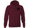 Burgundy Hoodie Round Logo