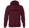 Burgundy Hoodie Text Logo