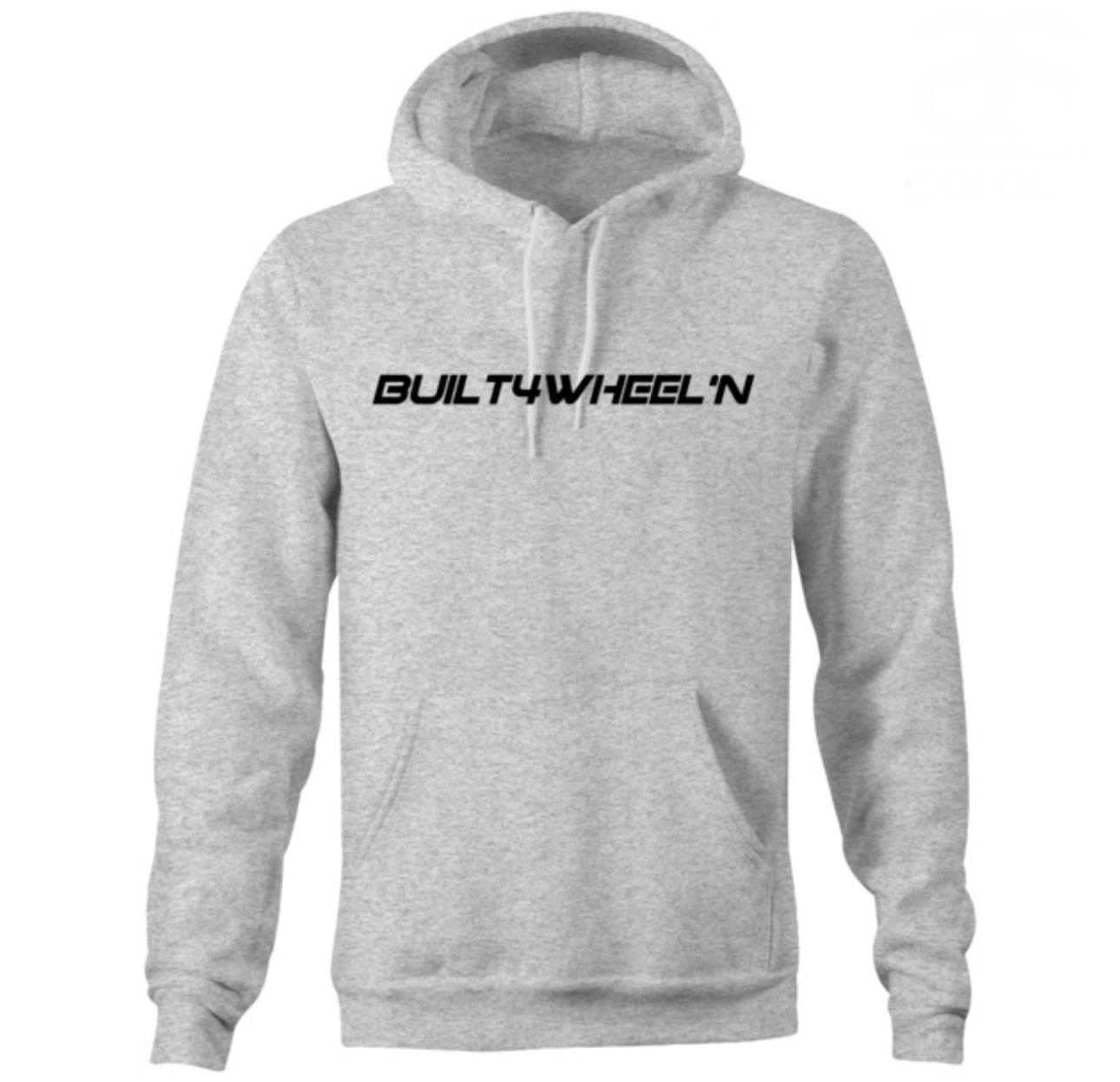 Grey Hoodie Text Logo
