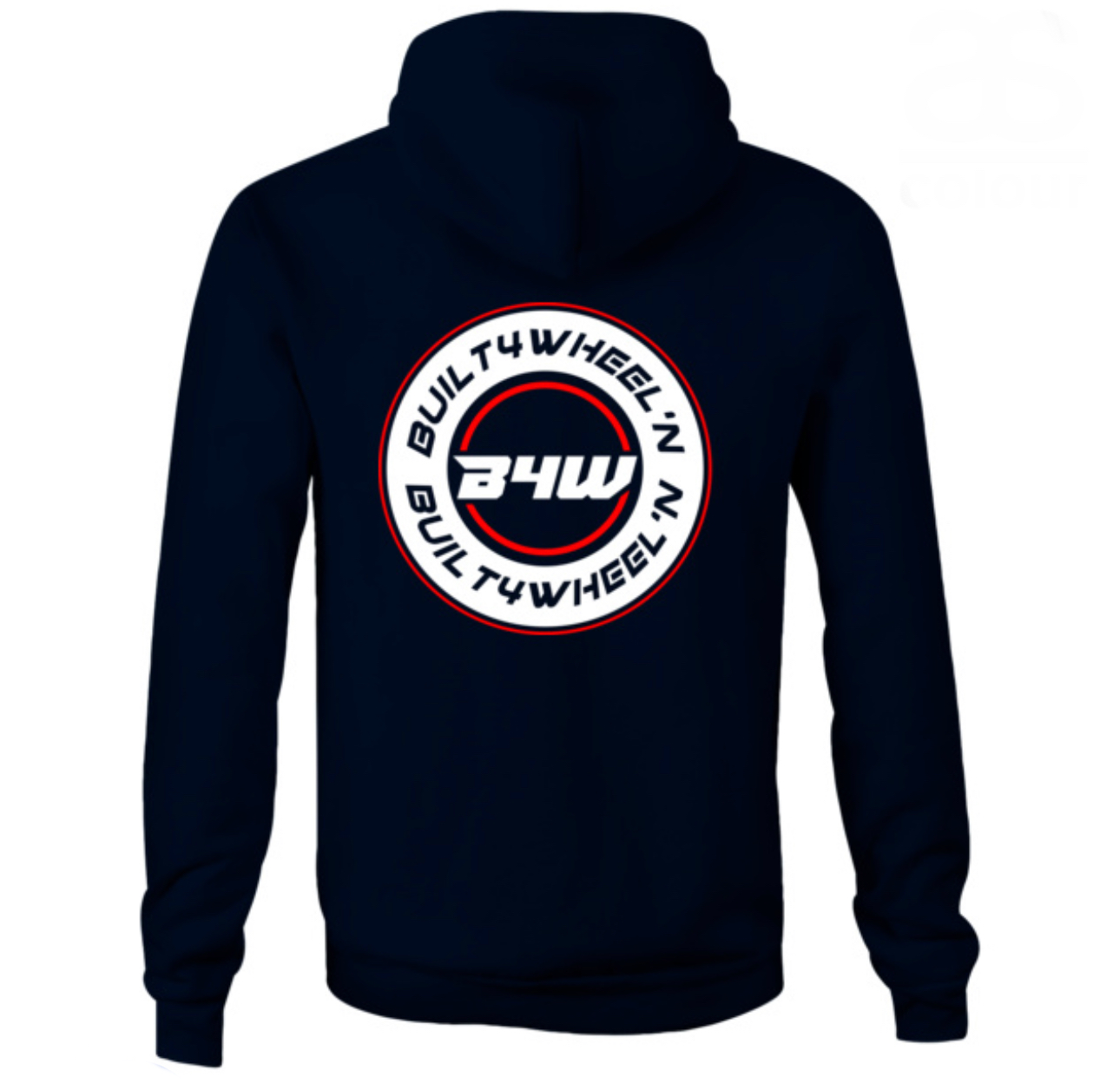 Navy Hoodie Round Logo