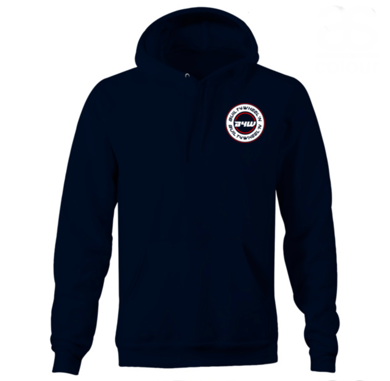 Navy Hoodie Round Logo