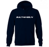 Navy Hoodie Text Logo