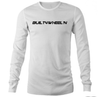 White Long Sleeve Text Logos
