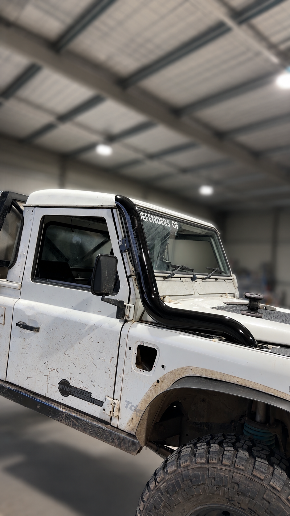 DEFENDER 4 inch stainless snorkel